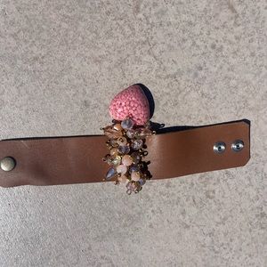 Heart shaped crystal bracelet